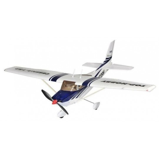 Радиоуправляемый самолет Top RC Cessna 182 400 class синий 965мм RTF 2.4G - TOP004C