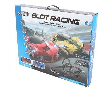 Гоночный автотрек JJ Slot Ралли (длина трека 555 см, от сети, 1:43) - JJ98-2
