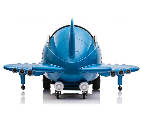 Детский электромобиль - самолет 12V - JJ20201-BLUE
