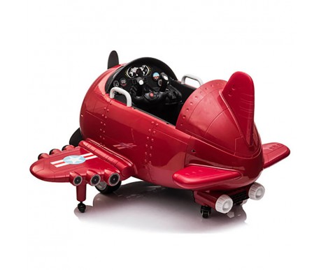 Детский электромобиль - самолет 12V - JJ20201-RED
