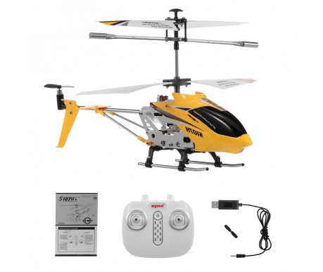 Радиоуправляемый вертолет Syma S107H Yellow 2.4G с функцией зависания - S107H