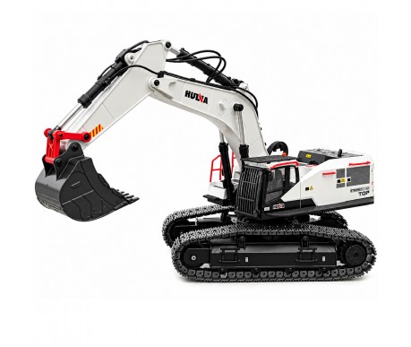Радиоуправляемый экскаватор белый HUI NA TOYS масштаб 1:14 2.4G - HN1594-WHITE