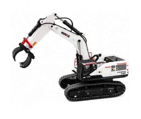 Радиоуправляемый экскаватор белый HUI NA TOYS масштаб 1:14 2.4G - HN1594-WHITE