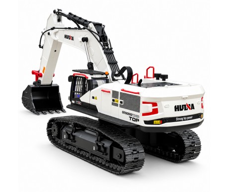 Радиоуправляемый экскаватор белый HUI NA TOYS масштаб 1:14 2.4G - HN1594-WHITE