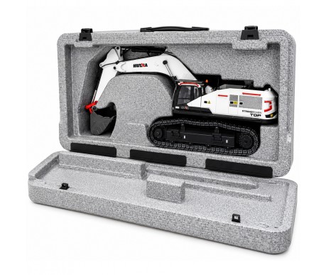 Радиоуправляемый экскаватор белый HUI NA TOYS масштаб 1:14 2.4G - HN1594-WHITE