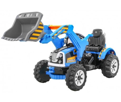 Детский электромобиль трактор на аккумуляторе 12V / синий - JS328A-BLUE