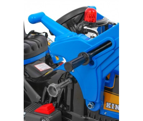 Детский электромобиль трактор на аккумуляторе 12V / синий - JS328A-BLUE