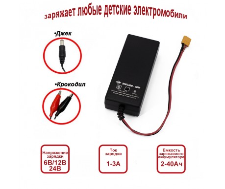 Универсальное зарядное устройство для свинцовых аккумуляторов 6В/12В/24В - RWC400