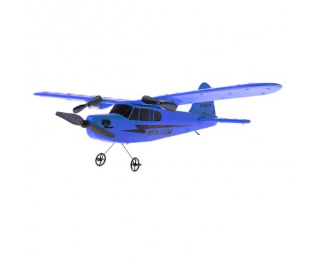 Радиоуправляемый самолет Piper Cub J3 для начинающих 2.4G - FX803-BLUE