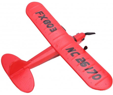 Радиоуправляемый самолет Piper Cub J3 для начинающих 2.4G - FX803-RED