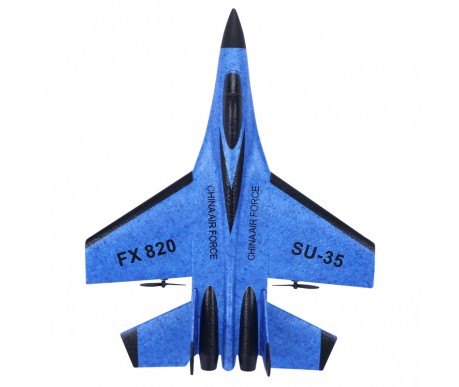 Радиоуправляемый самолет SU-35 для начинающих 2.4G - FX820-BLUE