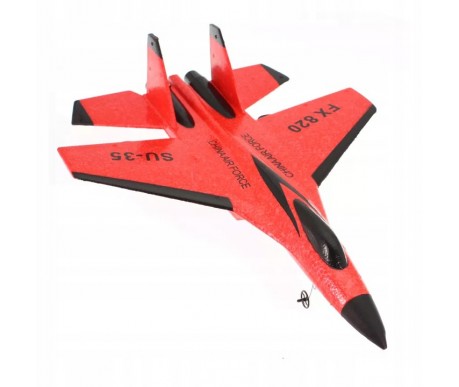Радиоуправляемый самолет SU-35 для начинающих 2.4G - FX820-RED