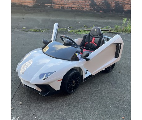 Детский электромобиль Lamborghini Aventador SV Roadster 2WD 12V - BDM0931-WHITE