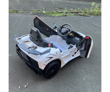 Детский электромобиль Lamborghini Aventador SV Roadster 2WD 12V - BDM0931-WHITE