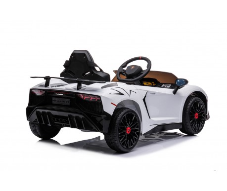 Детский электромобиль Lamborghini Aventador SV Roadster 2WD 12V - BDM0931-WHITE