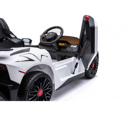 Детский электромобиль Lamborghini Aventador SV Roadster 2WD 12V - BDM0931-WHITE