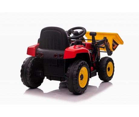 Детский электромобиль XMX трактор с ковшом (красный, EVA, пульт, 12V) - XMX611U-RED