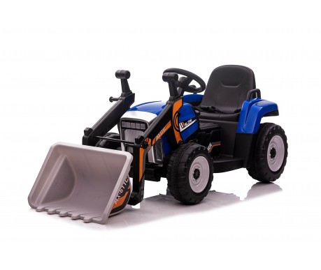 Детский электромобиль XMX трактор с ковшом (синий, EVA, пульт, 12V) - XMX611U-BLUE