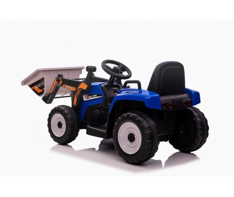 Детский электромобиль XMX трактор с ковшом (синий, EVA, пульт, 12V) - XMX611U-BLUE