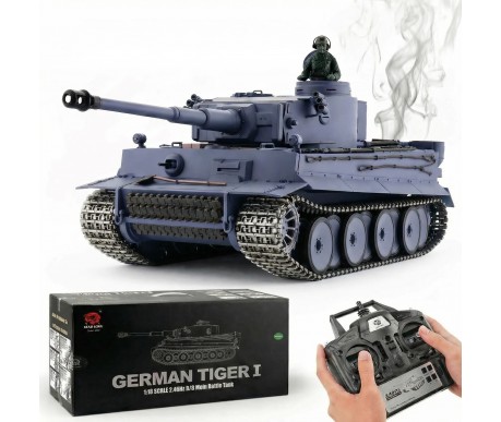 Радиоуправляемый танк Heng Long German Tiger MS version V7.0 масштаб 1:16 2.4G - 3818-1-UpgA-V7