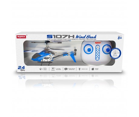 Радиоуправляемый вертолет Syma S107H Blue 2.4G с функцией зависания - S107H