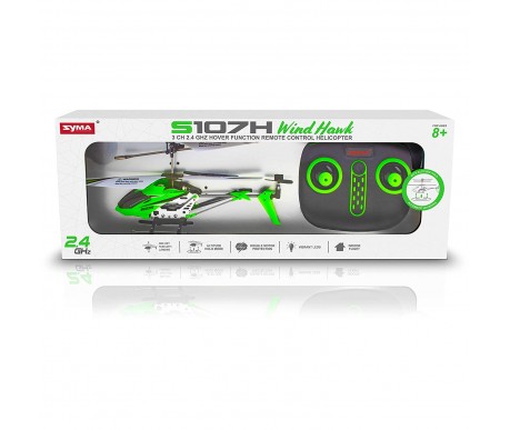 Радиоуправляемый вертолет Syma S107H Green 2.4G с функцией зависания - S107H