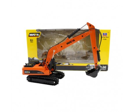 Металлический гусеничный экскаватор HuiNa Toys 1:50 - HN1722-ORANGE