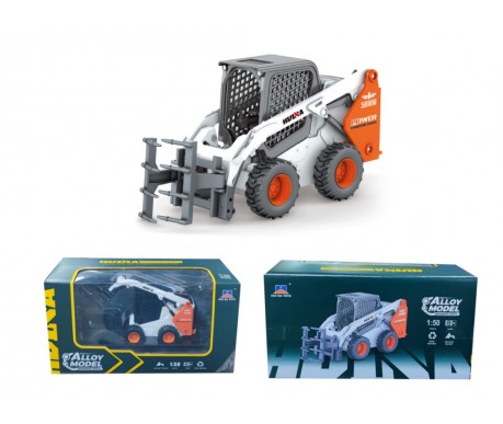 Металлический погрузчик с вертикальным захватом HUI NA TOYS масштаб 1:50 - HN1708