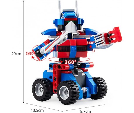 Конструктор CaDA Робот трасформер OPTIMUS, 251 деталь - C52019W