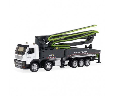 Металлический грузовик бетононасос HuiNa Toys 1:50 - HN1709-GREEN