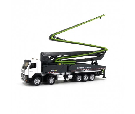 Металлический грузовик бетононасос HuiNa Toys 1:50 - HN1709-GREEN