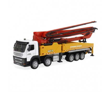 Металлический грузовик бетононасос HuiNa Toys 1:50 - HN1709-RED