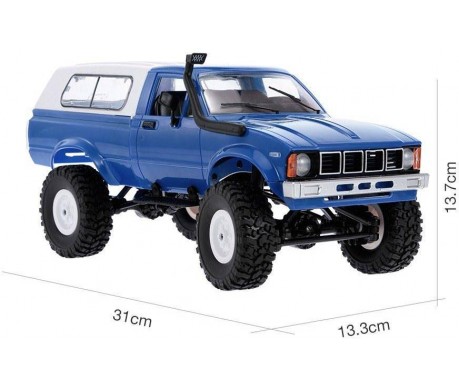 Радиоуправляемая машина WPL пикап Hilux (синяя) 4WD 2.4G 1:16 RTR - WPLC-24-BLUE
