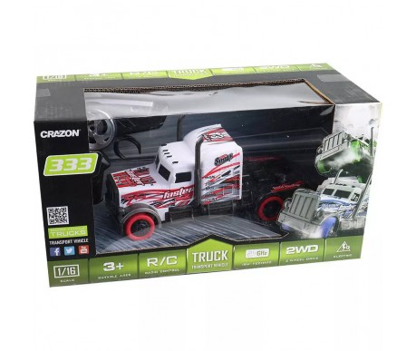Радиоуправляемый грузовик - тягач FASTER BEAST (2WD, акб, 1:16) - GM1929-RED