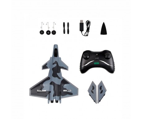 Радиоуправляемый самолет Fei Xiong J-20 RTF 2.4G - FX830-GREY