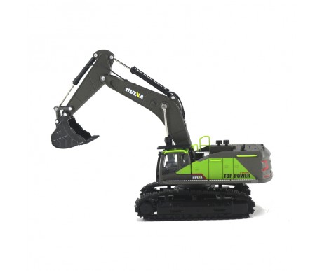 Металлический гусеничный экскаватор HUI NA TOYS масштаб 1:50 - HN1721-GREEN
