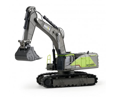 Металлический гусеничный экскаватор HUI NA TOYS масштаб 1:50 - HN1721-GREEN