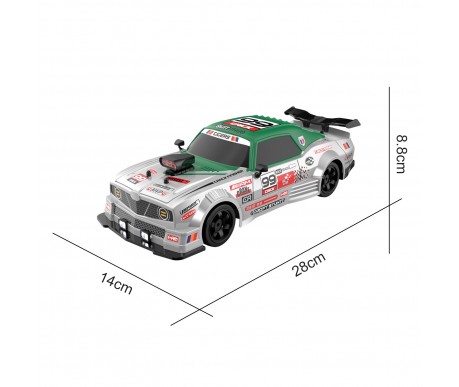 Радиоуправляемая машина для дрифта HB Ford Mustang (4WD, свет, пар, акб, 1:16) - SC16A08-1