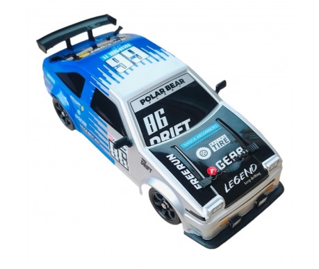 Радиоуправляемая машина для дрифта HB Toyota AE86 (4WD, свет, пар, акб, 1:16) - SC16A07-1