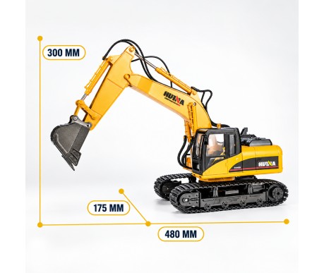 Радиоуправляемый экскаватор HUI NA 15CH масштаб 1:14 2.4G - HN1535