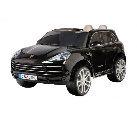 Детский электромобиль PORSCHE CAYENNE S 12V - JJ2128-BLACK-PAINT