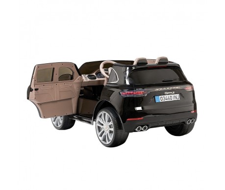 Детский электромобиль PORSCHE CAYENNE S 12V - JJ2128-BLACK-PAINT