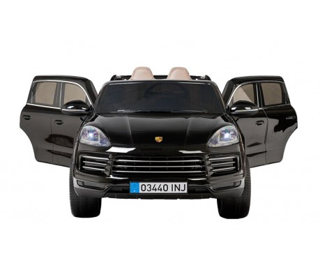 Детский электромобиль PORSCHE CAYENNE S 12V - JJ2128-BLACK-PAINT
