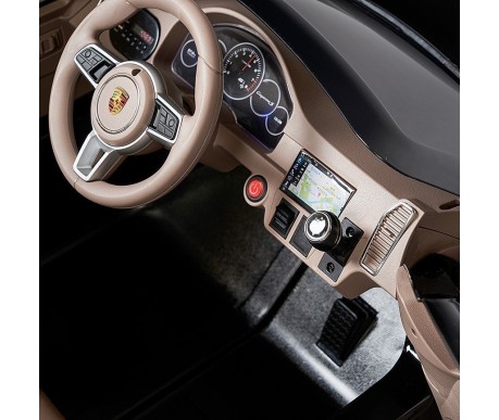 Детский электромобиль PORSCHE CAYENNE S 12V - JJ2128-BLACK-PAINT