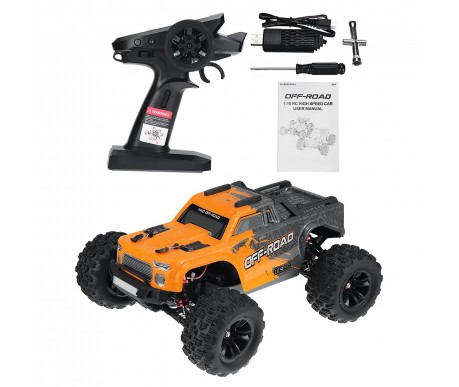 Радиоуправляемый внедорожник MJX Hyper Go 4WD Brushless MEW4 Truck 1:16 - MJX-M163