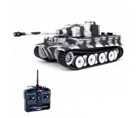 Радиоуправляемый танк Taigen Tiger 1 Германия 1:16 (зимний камуфляж, звук, дым V3) - AS3818-D-WINTER