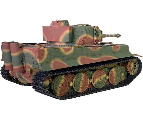 Радиоуправляемый танк Taigen Tiger 1 Германия 1:16 (лесной камуфляж, звук, дым V3) - AS3818-D-CAMO