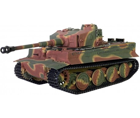 Радиоуправляемый танк Taigen Tiger 1 Германия 1:16 (лесной камуфляж, звук, дым V3) - AS3818-D-CAMO