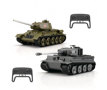 Радиоуправляемый танковый бой Torro Tiger I и T-34/85 1:30 - 15101-CA