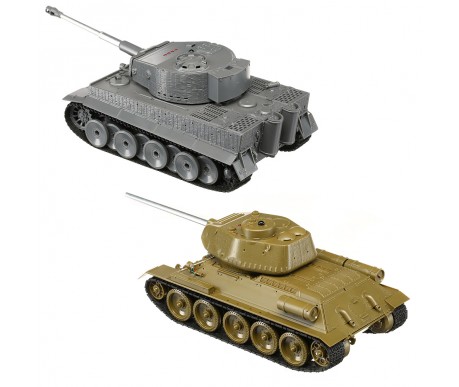 Радиоуправляемый танковый бой Torro Tiger I и T-34/85 1:30 - 15101-CA